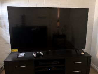75in Lg tv, speaker and tv stand bundle