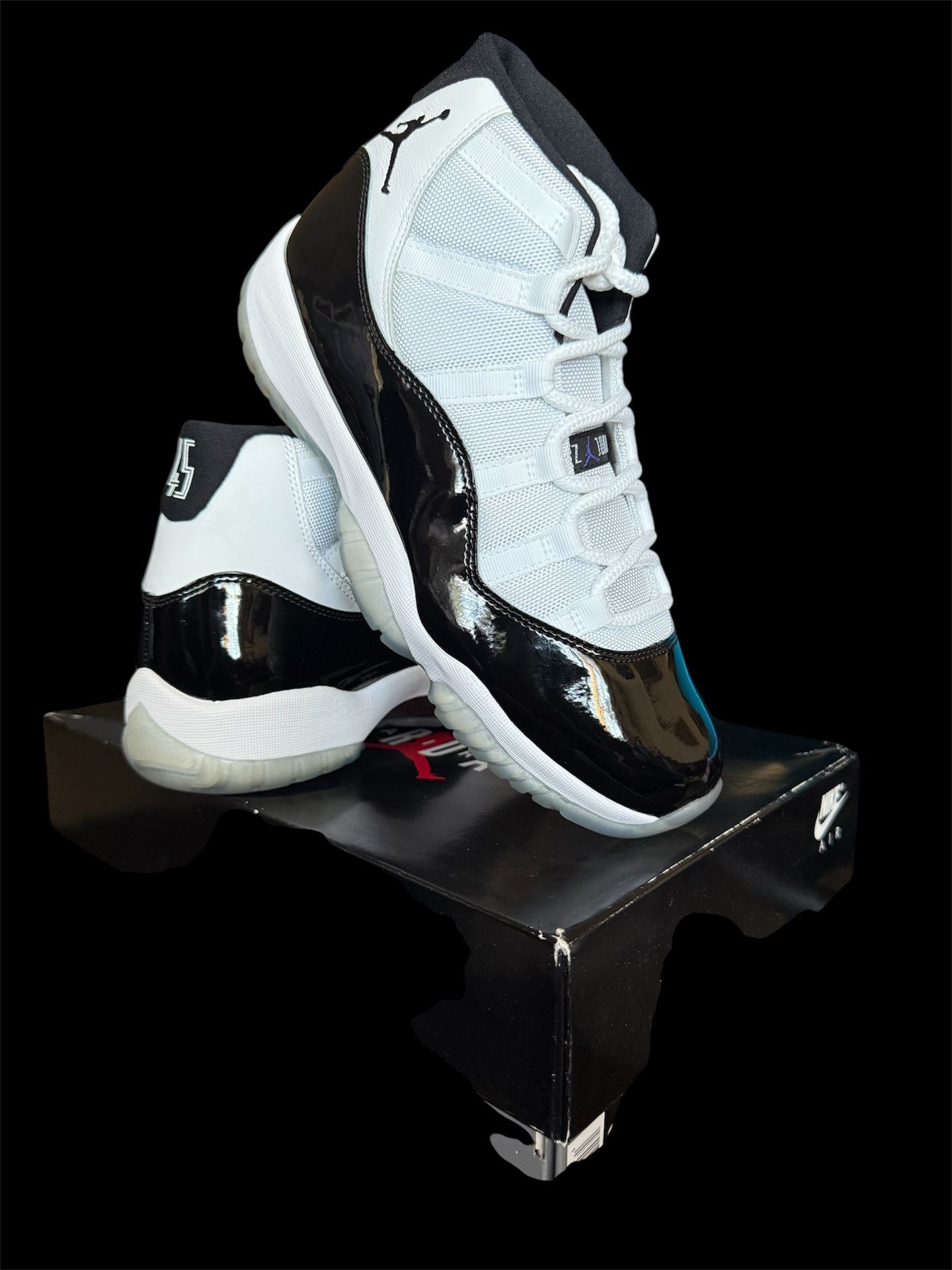 Men's AIR JORDAN 11 RETRO BLACK/MULTI COLOR MULTI COLOR NOIR