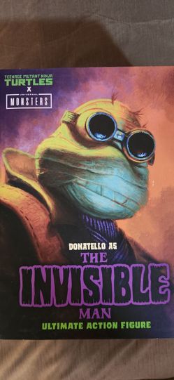 Neca Teenage Mutant Ninja Turtles Universal Monsters Donatello Invisible Man Action Figure