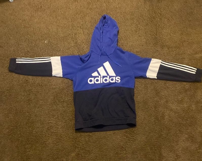 Blue adidas hoodie