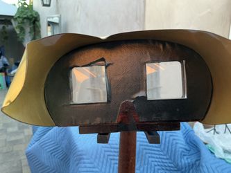 Antique 19th Century Wooden Stereoscope Viewer