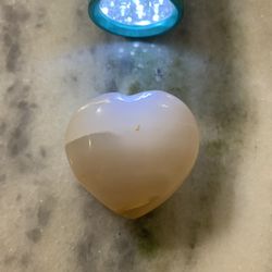 Small Crystal heart stone