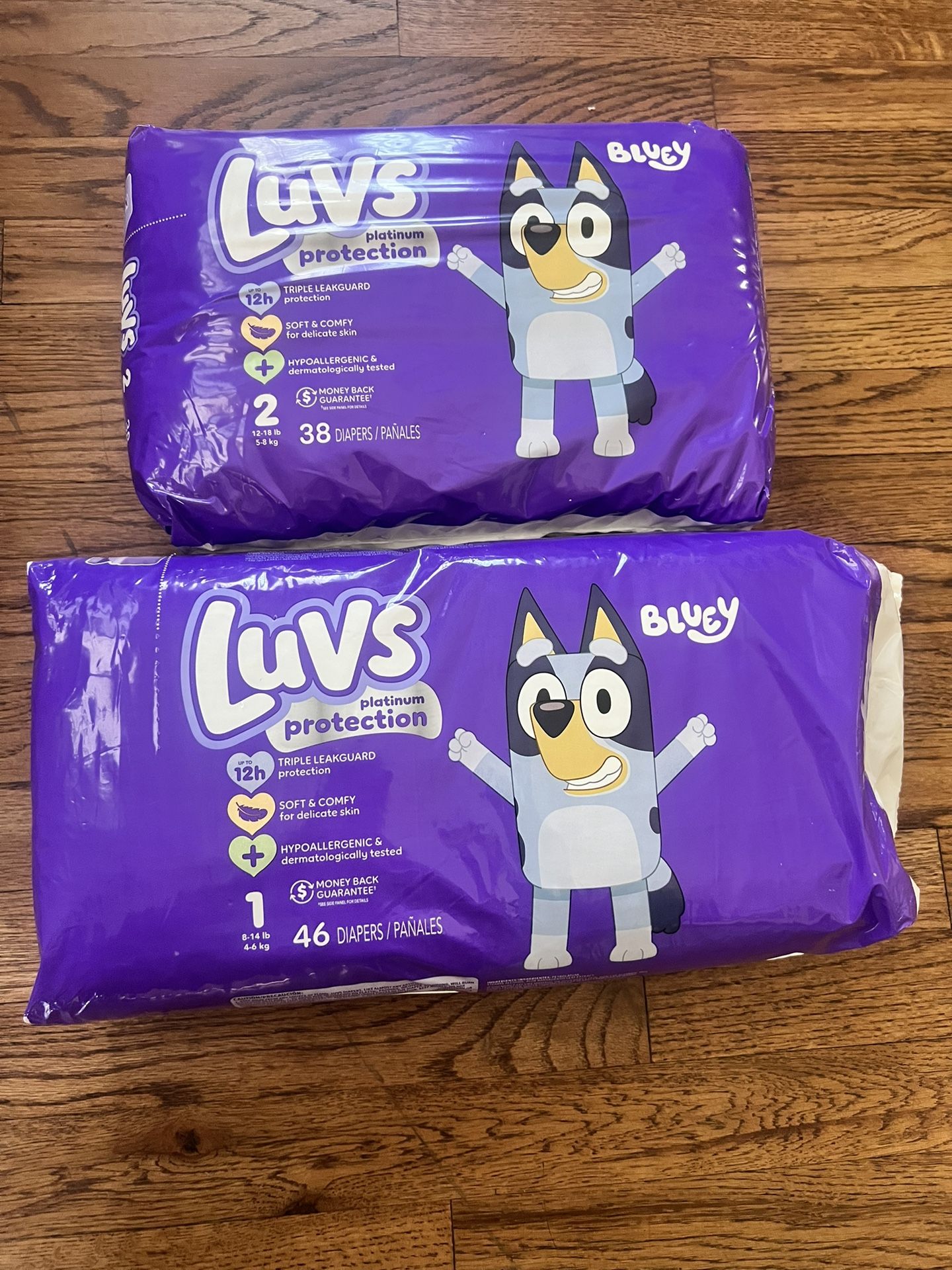 Luvs Diapers 1 & 2