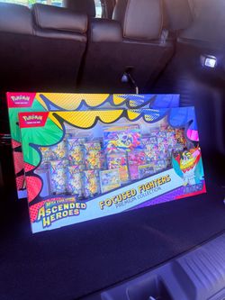 Pokemon ascended heros 14pk focused fighters $135 ea