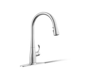 Kohler Simplice Single-Handle Pull-Down Sprayer Kitchen Faucet with DockNetik and Sweep Spray in Polished Chrome