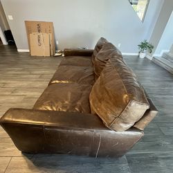 90” Genuine Leather Sofa Ready For Pick Up