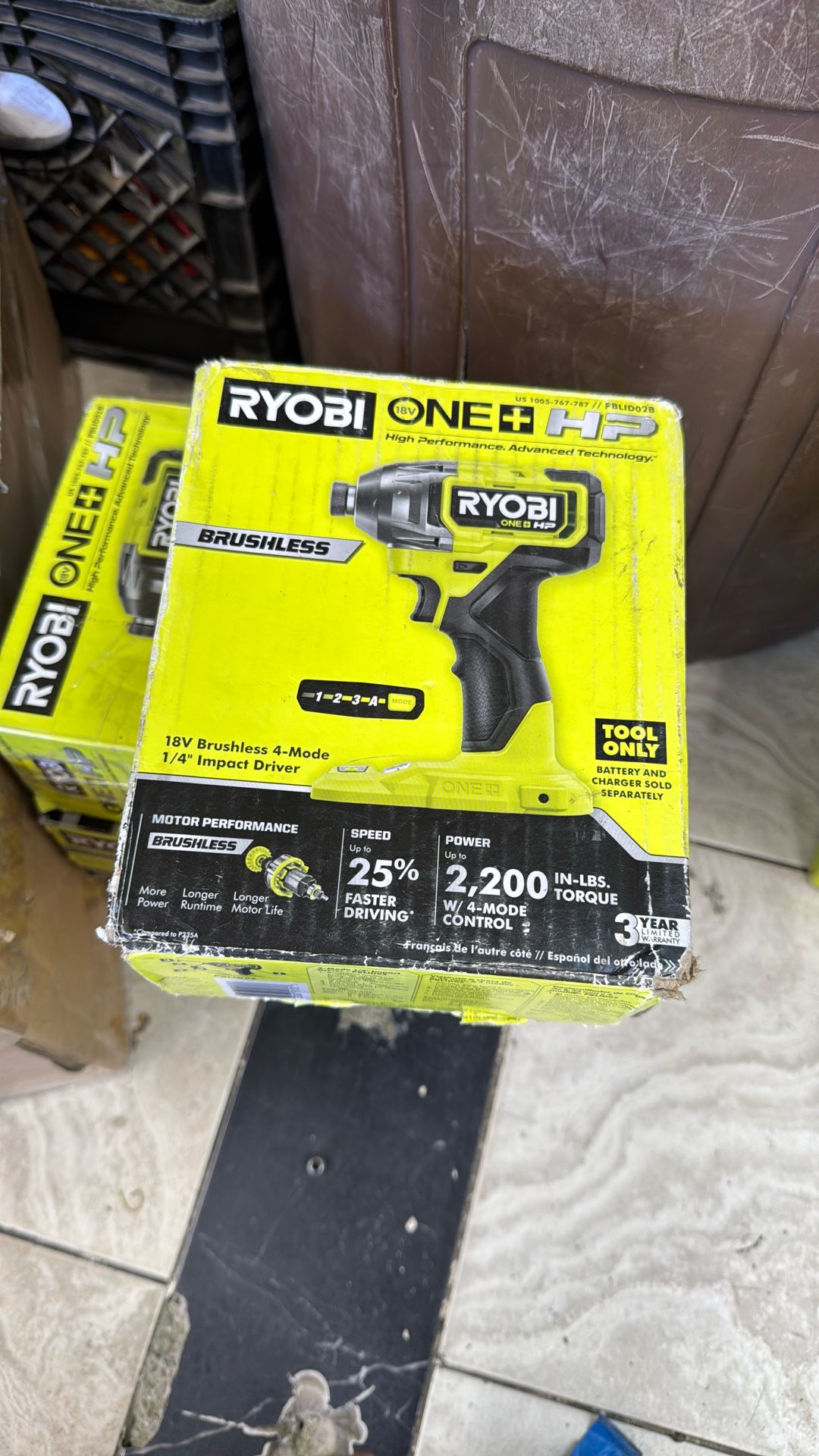 Ryobi Variable Speed Impact Tool Only Model Pblid02b