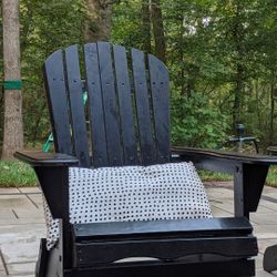 Beautiful Adirondack Chair Black/Cushion Not Included