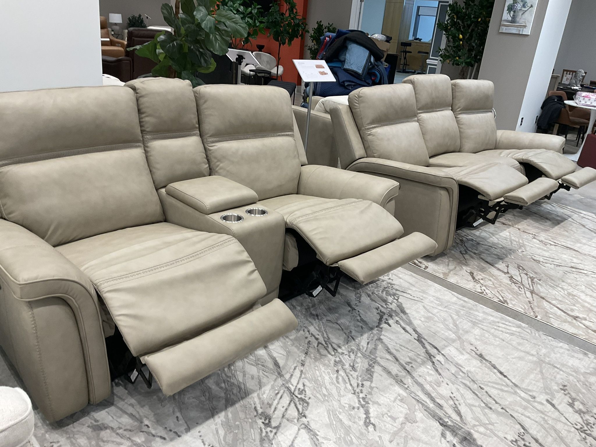 New leather triple power recliner Sofa and loveseat