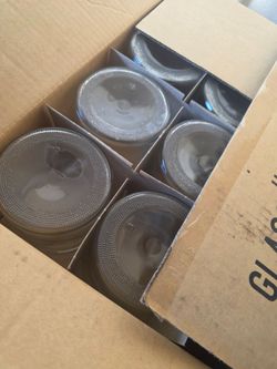 16 oz Clear Straight Sided Glass Jar with Smooth Black Plastic Lid