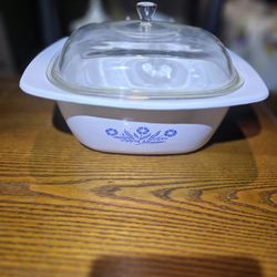 Vintage CorningWare Blue Cornflower 4-Qt Dutch Oven (P-34-B). Made in USA