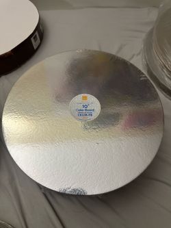 Brand New Silver Cake Board – 10 inches (20pcs)