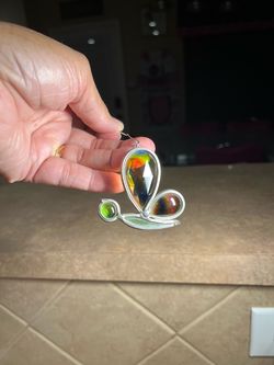 Stained Heavy Glass Butterfly without Atennas