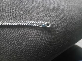 Silver Curb Chain Necklace with Lobster Clasp
