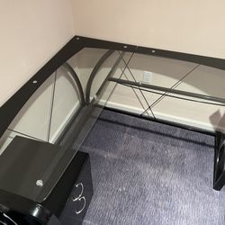 Glass Desk 
