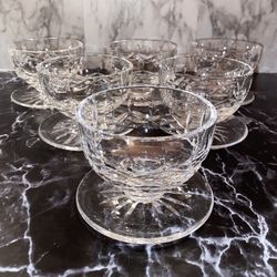 *RARE* Vintage Waterford Crystal Lismore Footed 3” Dessert Bowl (6 Available)