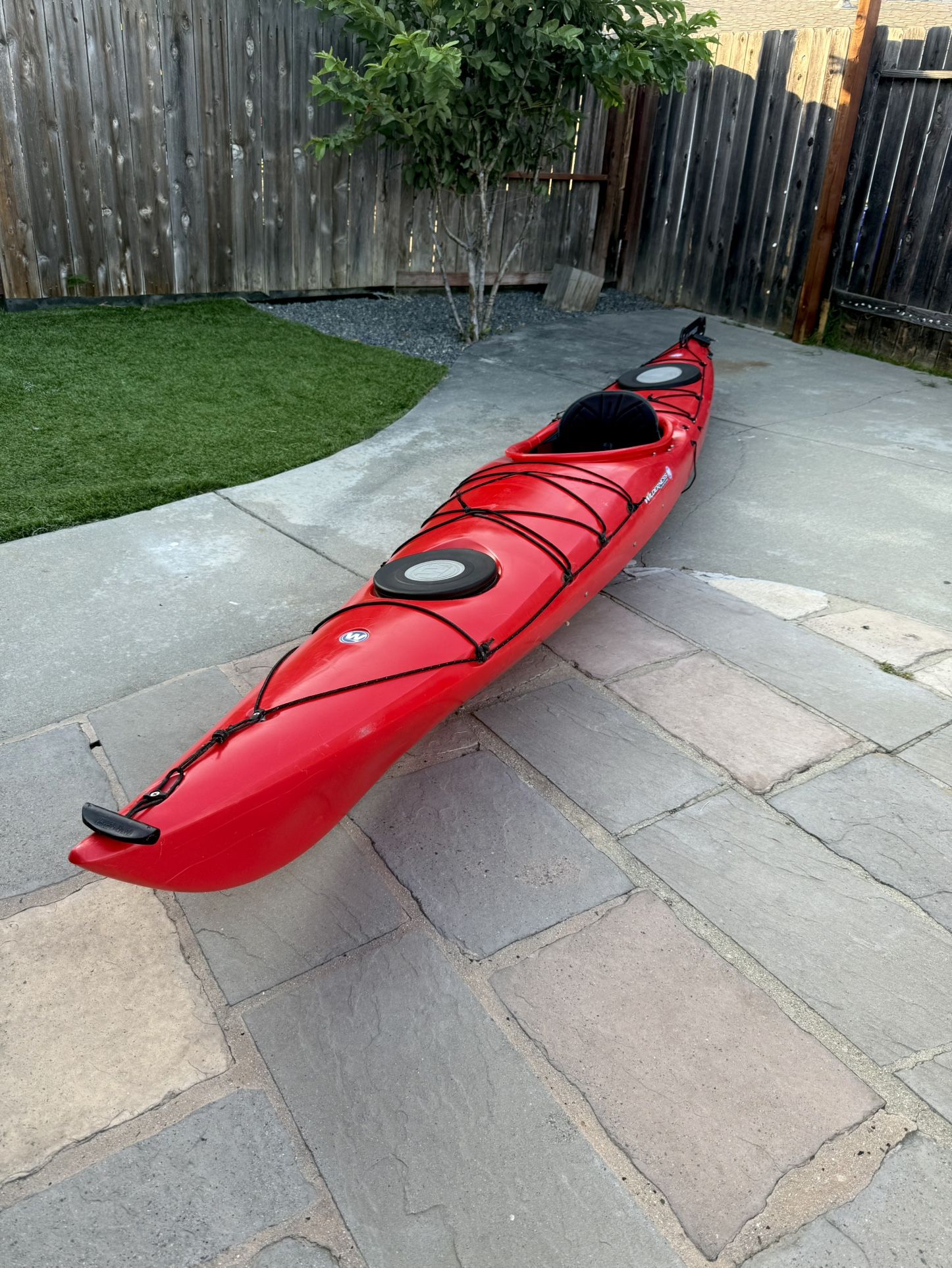 Wilderness Systems Tsunami 140 Kayak – Red – with Rudder 