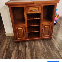 Wine Storage  Cabinet With Cutting Board