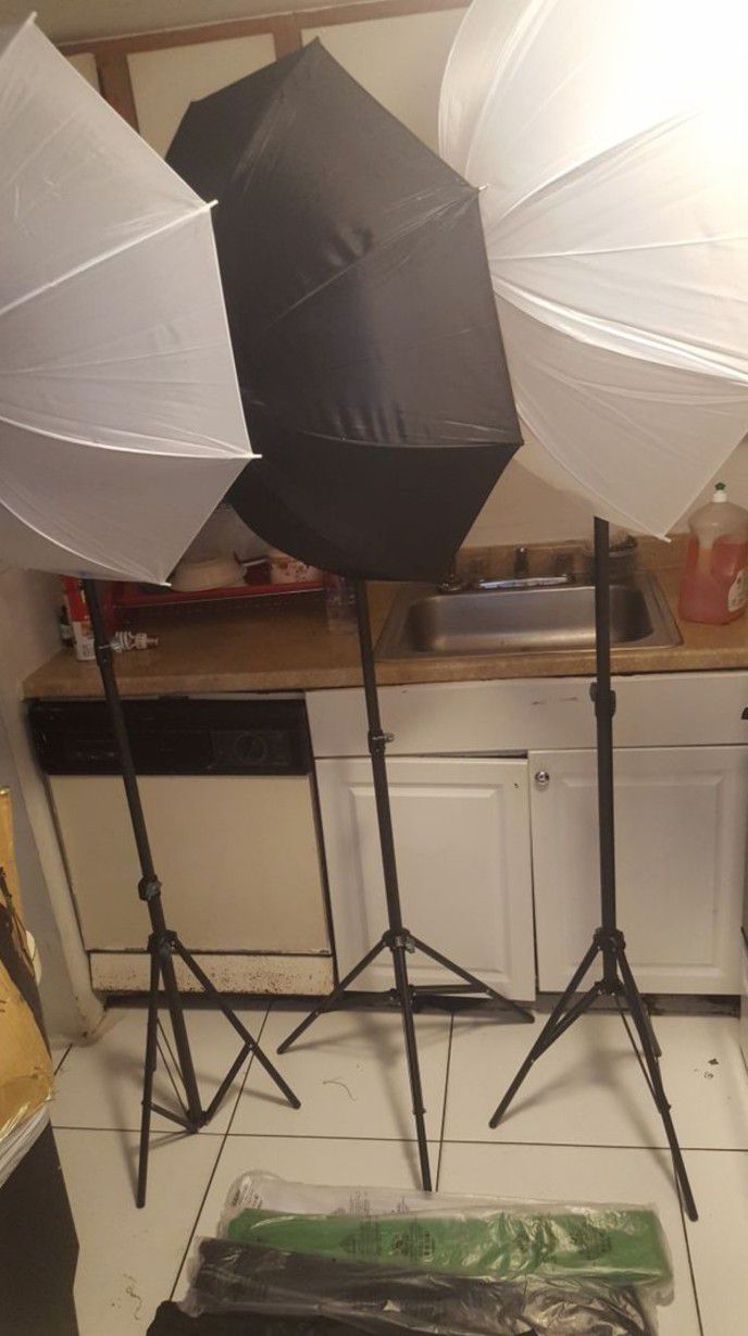 Studio photography lighting set