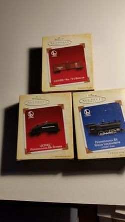Hallmark lionel train ornaments