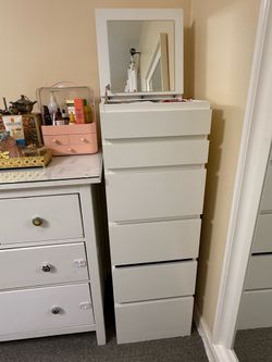 IKEA MALM 6-Drawer Tall Chest – White
