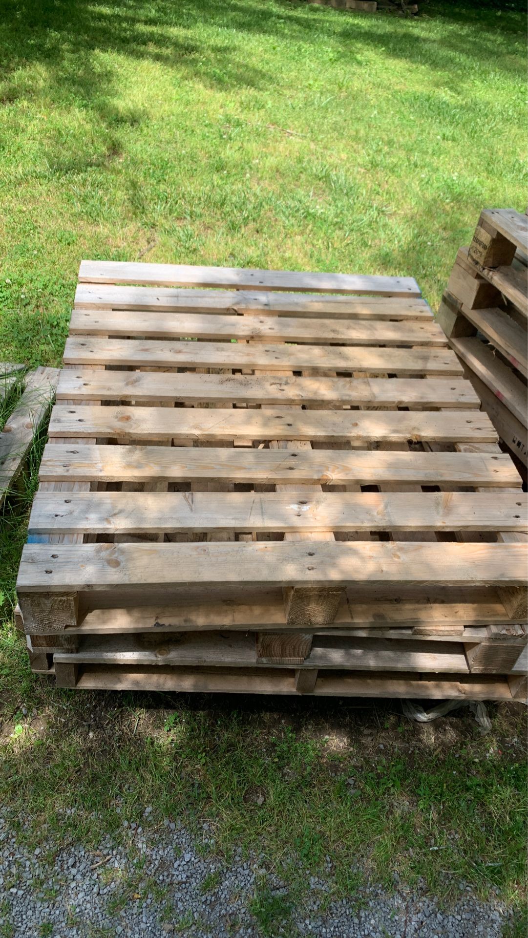 Pallets 13 of them heavy hardwood