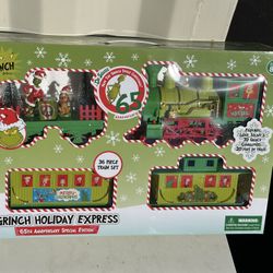 **Sealed**Brand New Dr. Seuss The Grinch Holiday Express Train Collector Edition 65Th Anniversary