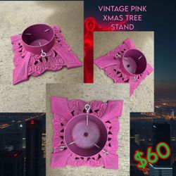 Pink Vintage Tree Stand