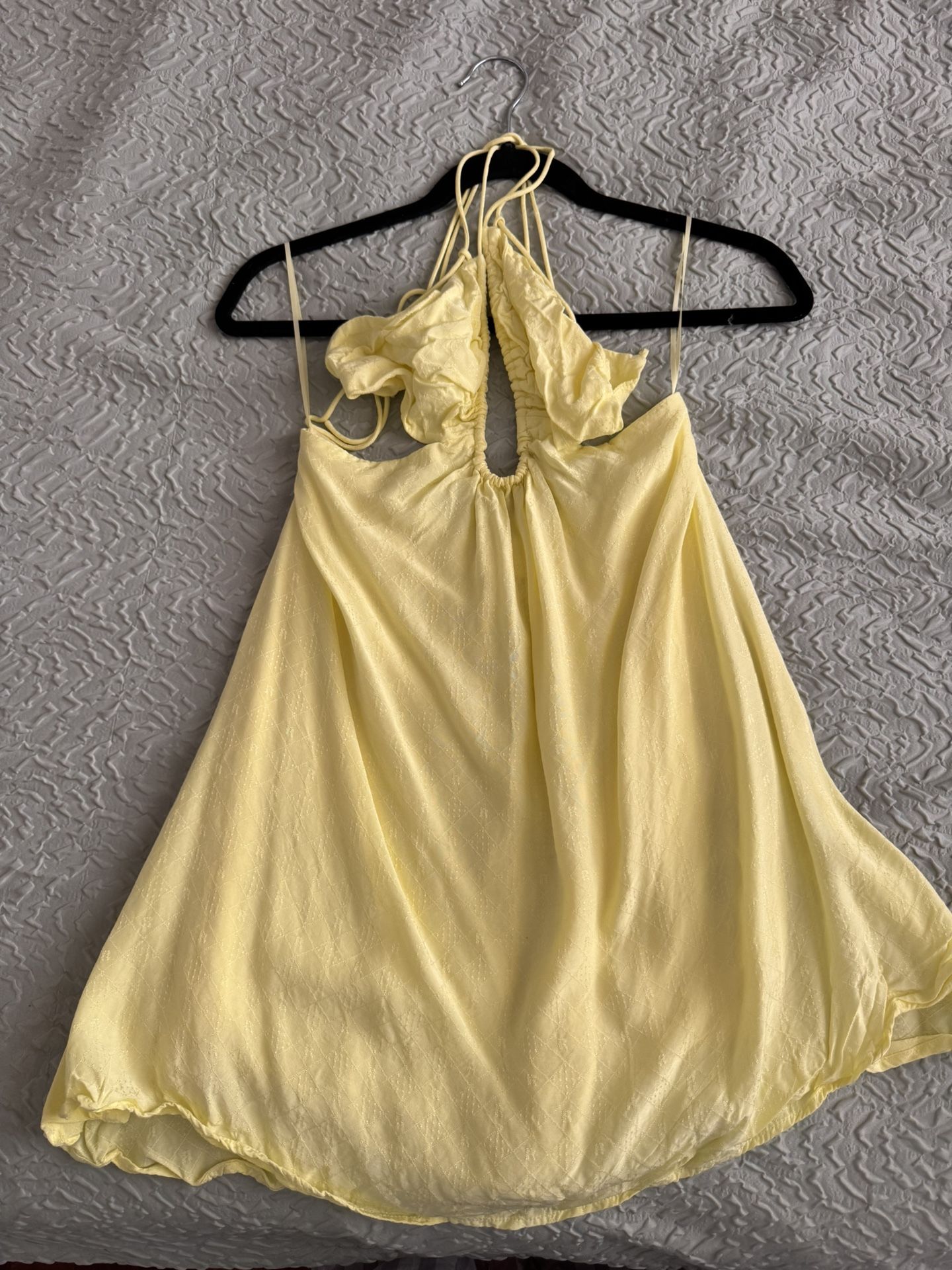 Rotate By Birger Christensen Yellow Nanna Dress