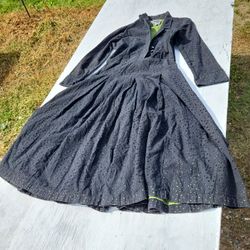 Black And Green Dress