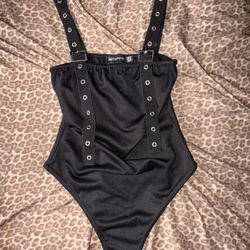 Pretty Little Thing Black Bodysuit 