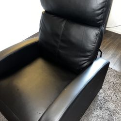 black reclining couch 