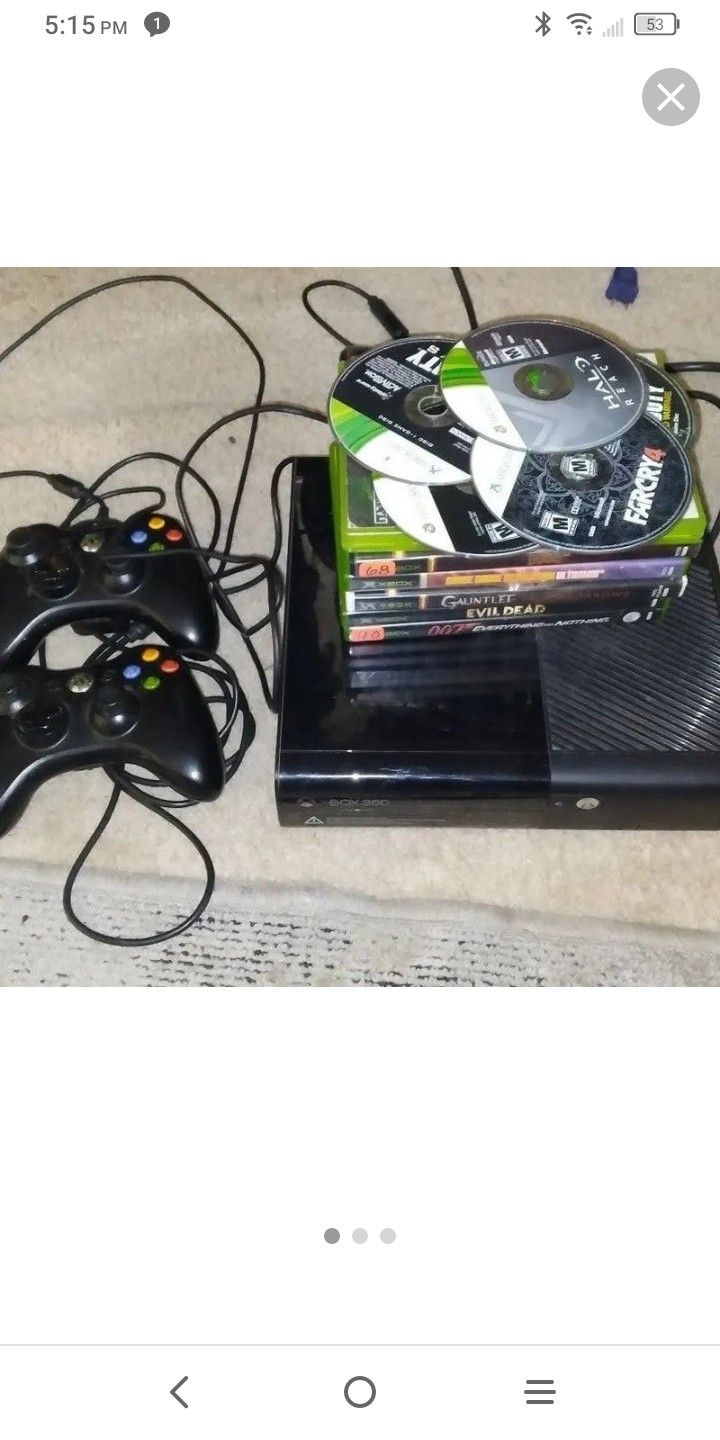 Xbox 360 With Games