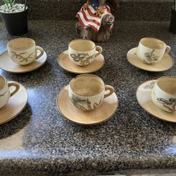 Antique T Cup Set.