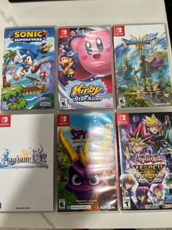Nintendo Switch Video Games Super Mario Kart, Sonic, Kirby, Minecraft, Spyro, Dragon Ball and More!