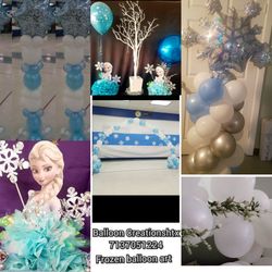 Frozen theme Balloon art / globos