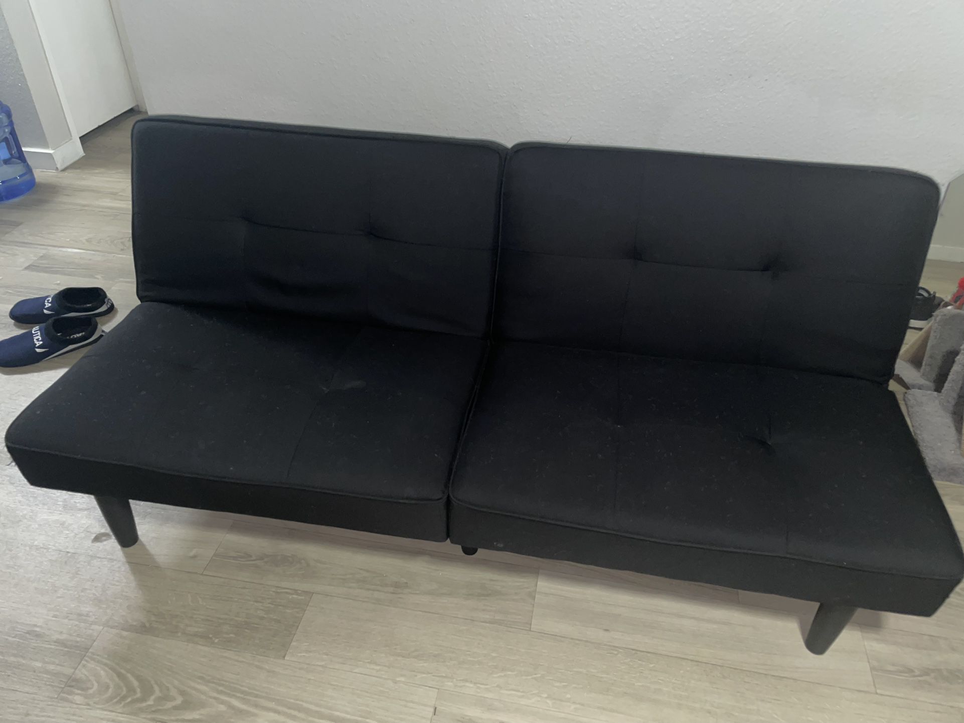 Futon Sofa Black By Room Essentials