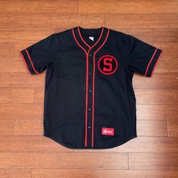 Supreme Chenille S Logo Baseball Jersey 
