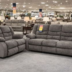 🔥 RECLINING SOFA OR LOVE SEAT – $599 EACH 🔥