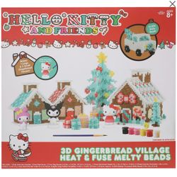 Hello Kitty And Friends 3D Gingerbread Village Heat & Fuse Melty Beads Set