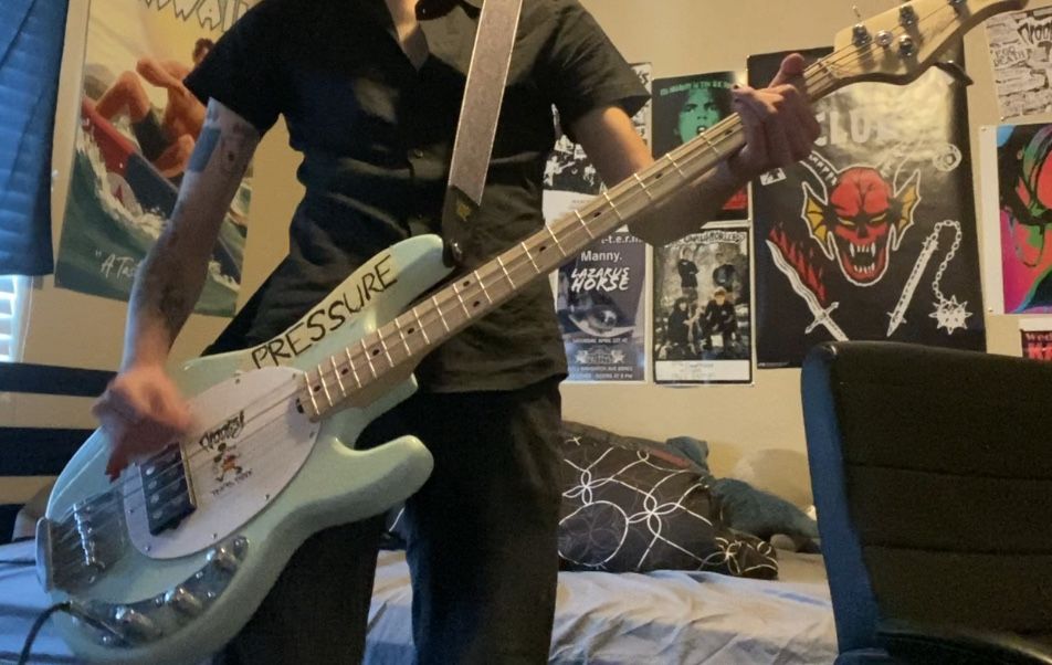 Sterling Sting Ray & Fender Bass Amp