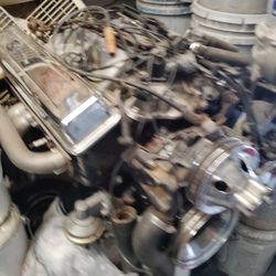 Rebuilt Chevy 350 For Both Main Chrome Valve Covers Headers Chrome Pulley Covers Also