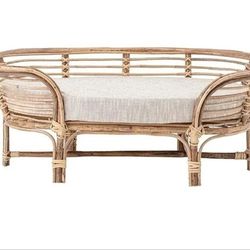 NEW Creative Co-Op Rattan Cushion Dog Bed!