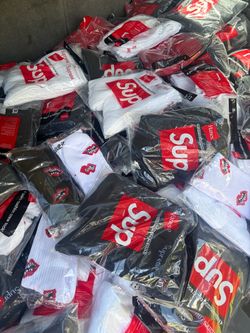 Supreme x Hanes Crew Socks Bulk Lot
