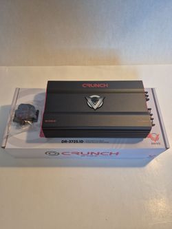 CRUNCH 3725 WATTS MONOBLOCK 1 OHM STABLE BUILT IN CROSSOVER WITH BASS CONTROL CAR AMPLIFIER