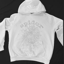 White Vvs Spyder Hoodie