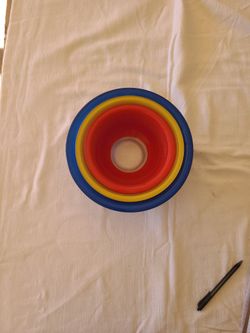 3 Pyrex  Clear Bottom  Bowls