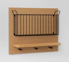 17"x14" Wall Organizer Brown/Black - Threshold