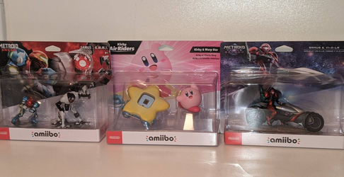 SEALED Amiibo Three Packs | Metroid and Kirby