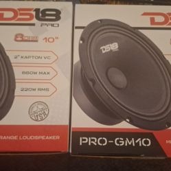 New Pair of Ds18 10" Loudspeakers 